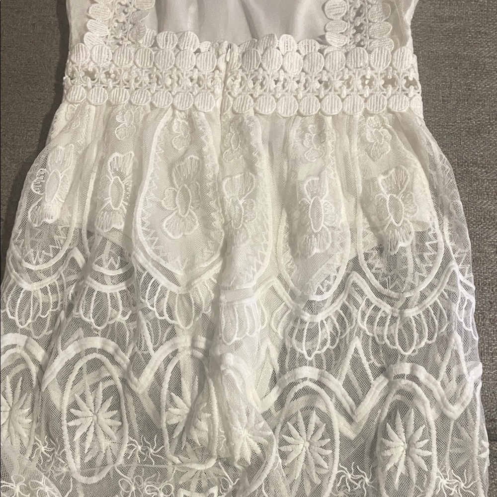 Cupshe White Crochet Lace Maxi Dress - Picture 7 of 7